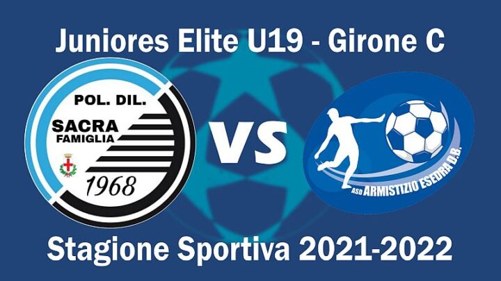 Calcio Armistizio Esedra don Bosco 21^ giornata Juniores Elite U19 Girone C Stagione Sportiva 2021-2022